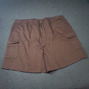 Boulder Creek Trading Cargo Shorts  Mens Big Tall 5XL Brown Cotton Chino Khaki